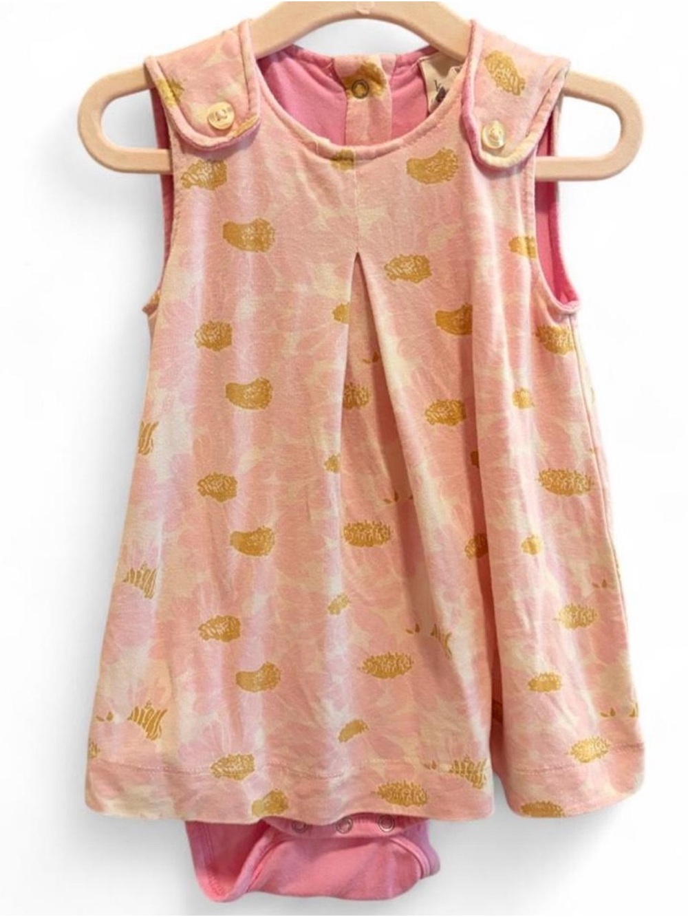 Kate Quinn Pink Floral Romper Dress | Size 6-12months
